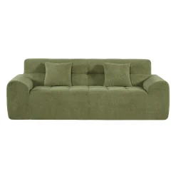 Sofa roulé et compressé dans une boite