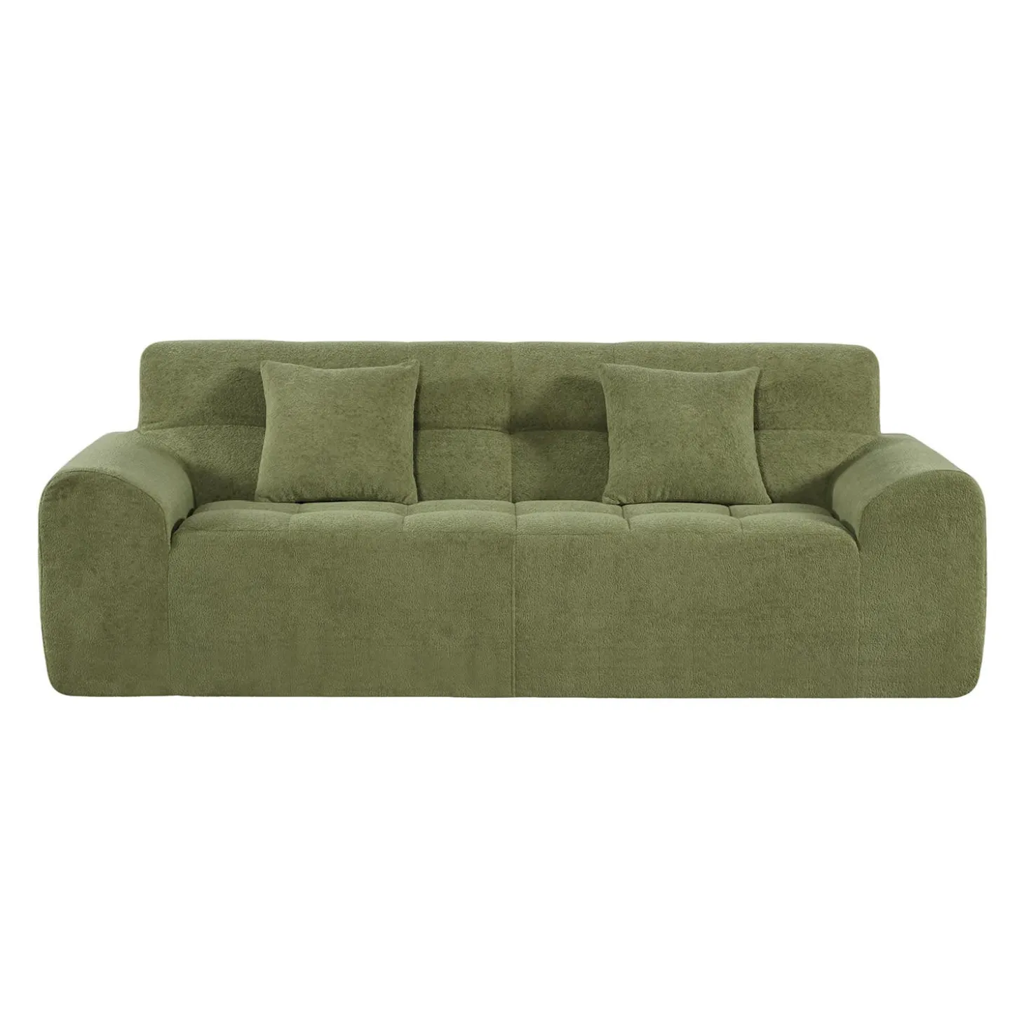 Sofa roulé et compressé dans une boite