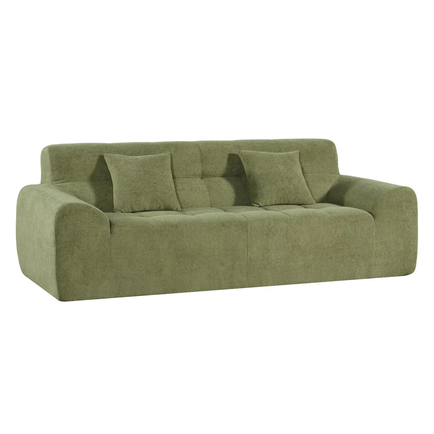 Sofa roulé et compressé dans une boite