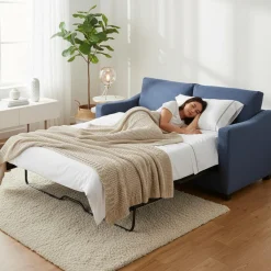 Sofa-lit double - bleu