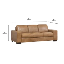 Sofa-lit en cuir véritable
