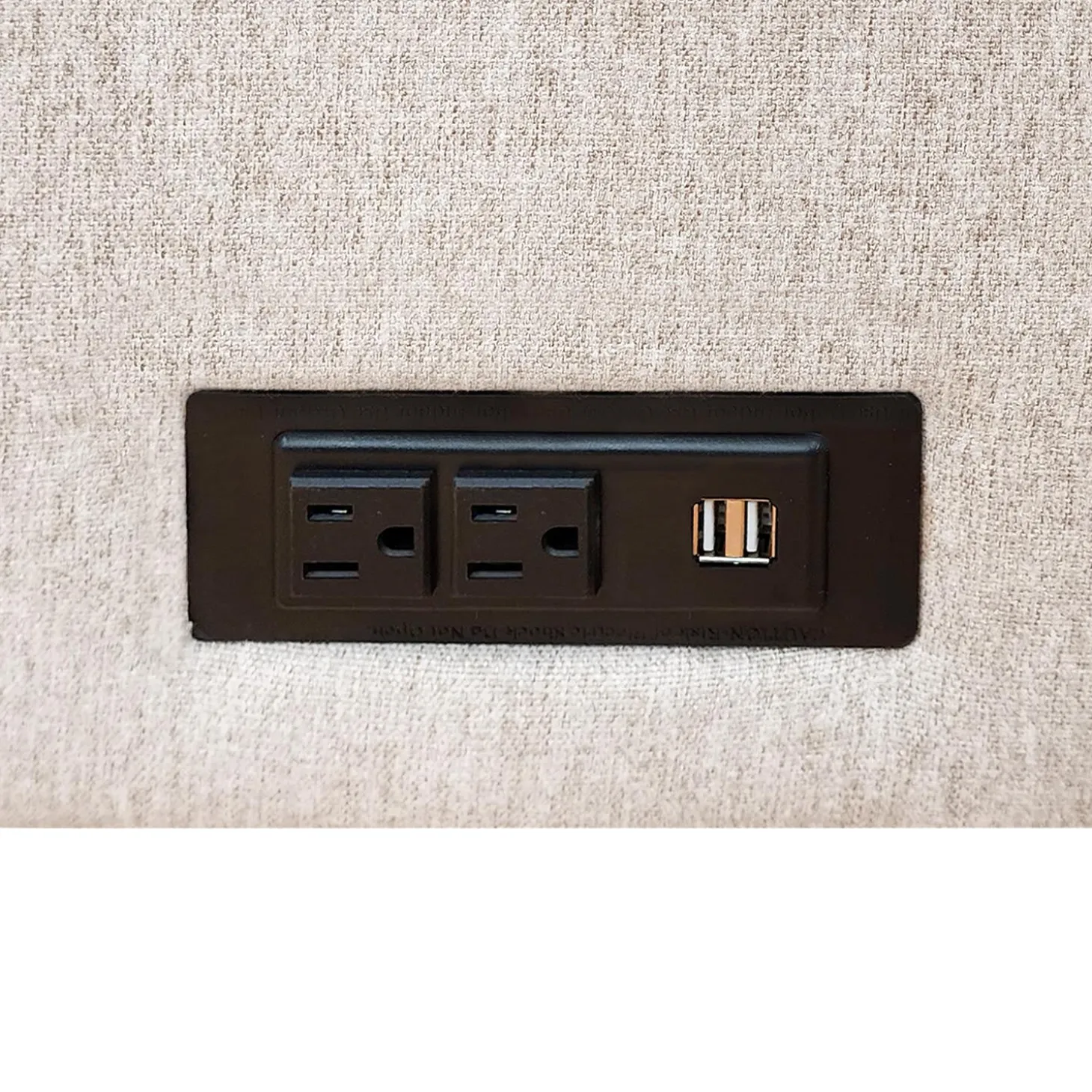 Sofa-lit format double avec prises USB
