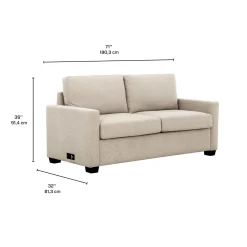 Sofa-lit format double avec prises USB