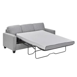 Sofa-lit réversible avec chaise longue - gris
