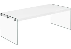 Table à café rectangulaire en verre - Monarch