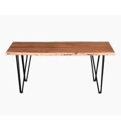 Table à café rectangulaire en bois massif