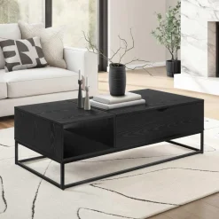Table à café rectangulaire avec plateau relevable 48