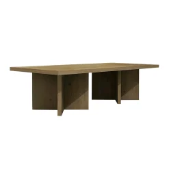 Table à café rectangulaire à piètement croisé