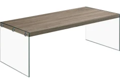 Table à café rectangulaire en verre - Monarch