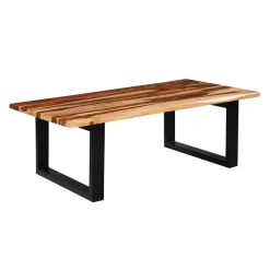 Table à café rectangulaire en bois massif