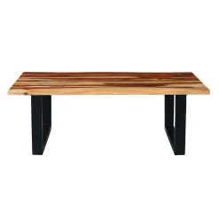 Table à café rectangulaire en bois massif