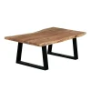 Table à café rectangulaire en bois massif