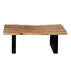 Table à café rectangulaire en bois massif