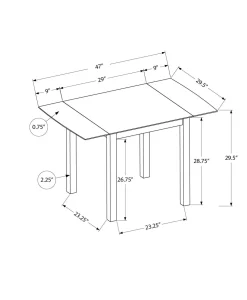 Table à manger carrée extensible 30