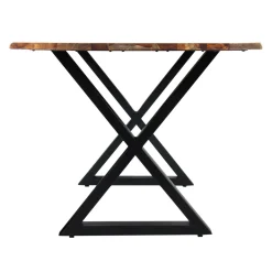 Table à manger en bois de sheesham gris - 67
