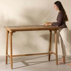 Table à manger extérieur en bois massif 54