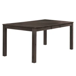 Table à manger rectangulaire extensible en bois massif 54" à 70"