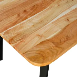 Table à manger rectangulaire en bois massif - 67