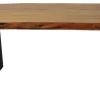 Table à manger rectangulaire en bois massif 84"