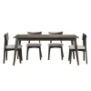 Table à manger rectangulaire 70" avec 4 chaises - ardoise
