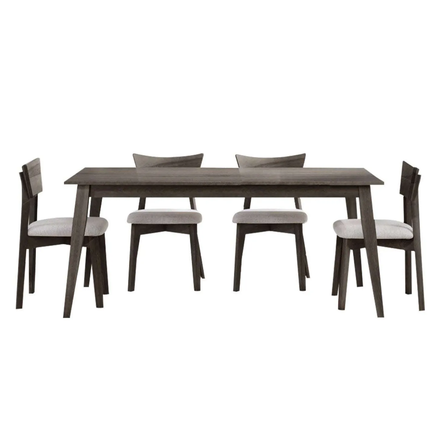 Table à manger rectangulaire 70" avec 4 chaises - ardoise