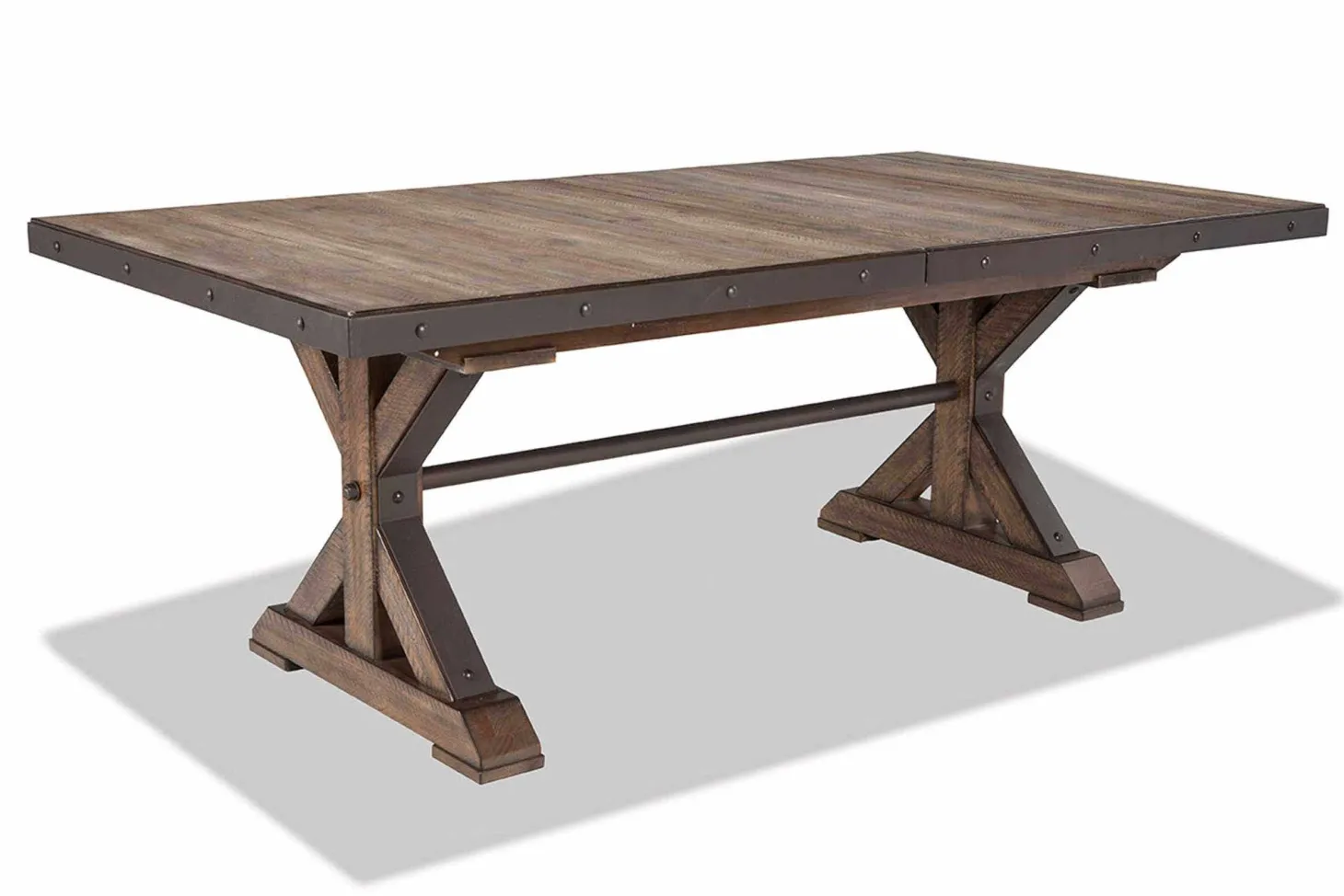 Table à manger rectangulaire en bois massif 79"
