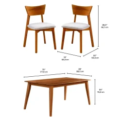 Table à manger rectangulaire 70