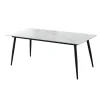 Table à manger rectangulaire en pierre sintérisée 59"