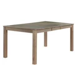 Table à manger rectangulaire extensible en bois massif 54" à 70"