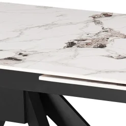 Table à manger rectangulaire extensible en pierre sintérisée 63