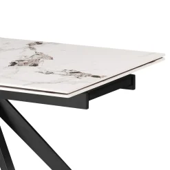 Table à manger rectangulaire extensible en pierre sintérisée 63