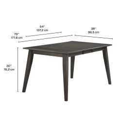 Table à manger rectangulaire extensible (54
