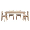 Table à manger rectangulaire 70" avec 4 chaises - grège