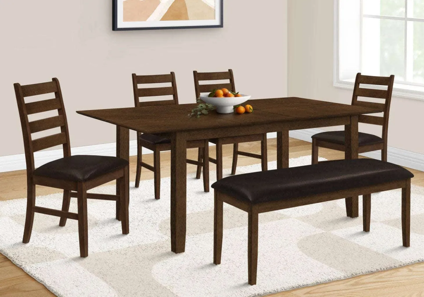 Table à manger rectangulaire extensible 60" à 78" - Monarch