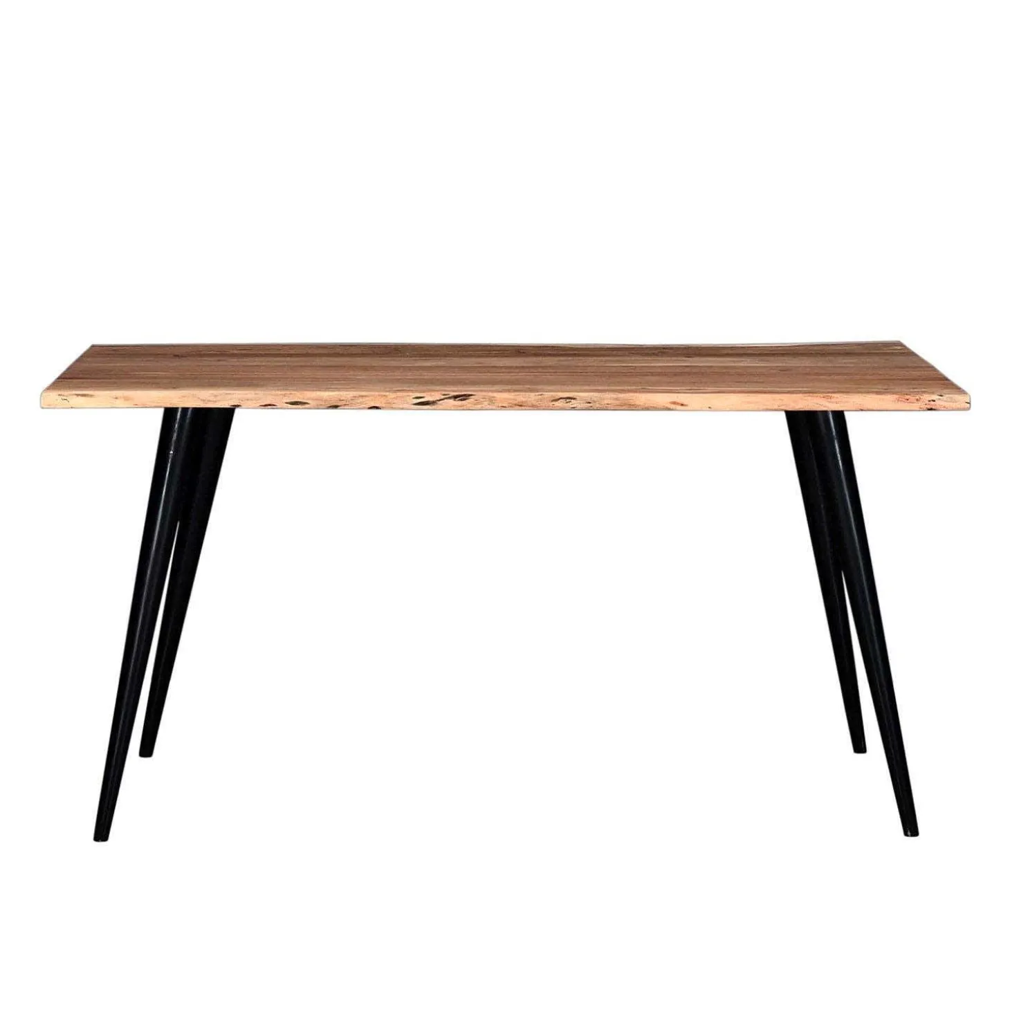 Table à manger rectangulaire en bois massif 58"