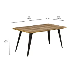 Table à manger rectangulaire 63
