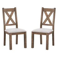 Table à manger rectangulaire avec 4 chaises - beige