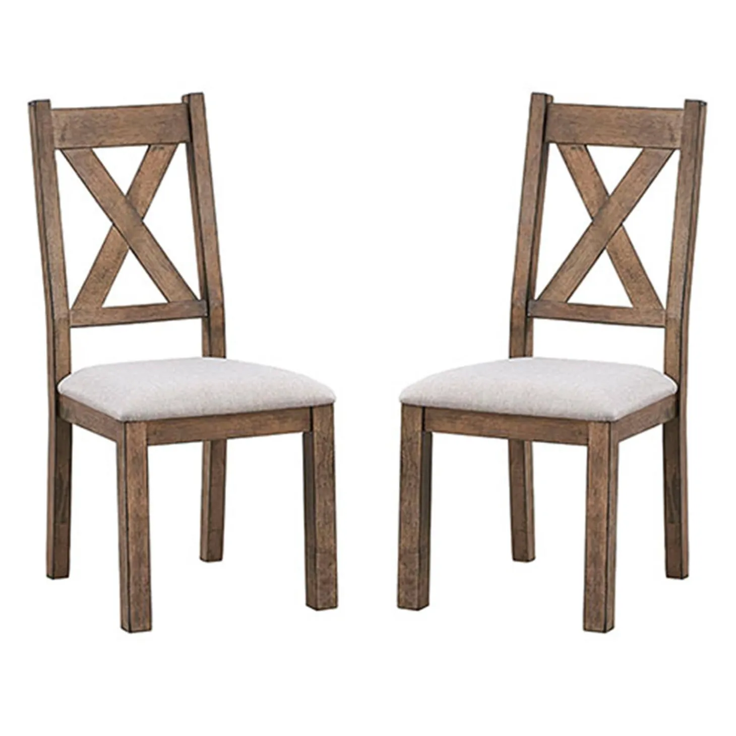Table à manger rectangulaire avec 4 chaises - beige