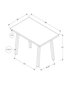 Table à manger rectangulaire 60