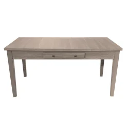 Table à manger rectangulaire avec panneaux à battants et tiroir