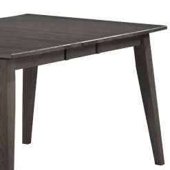 Table à manger rectangulaire extensible en bois massif 48" à 60" - ardoise