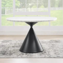 Table à manger ronde en marbre - 48"
