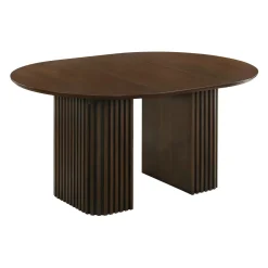 Table à manger ronde extensible (48 à 83") à piédestal