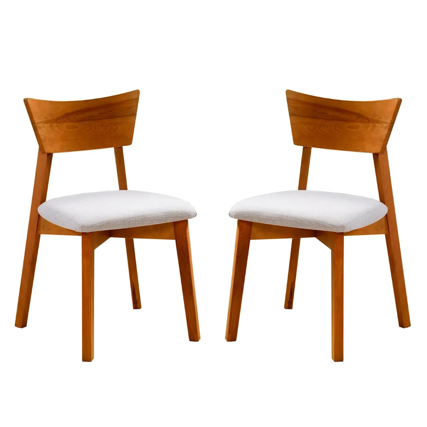Table à manger ronde extensible (48" à 66") avec 4 chaises - brun