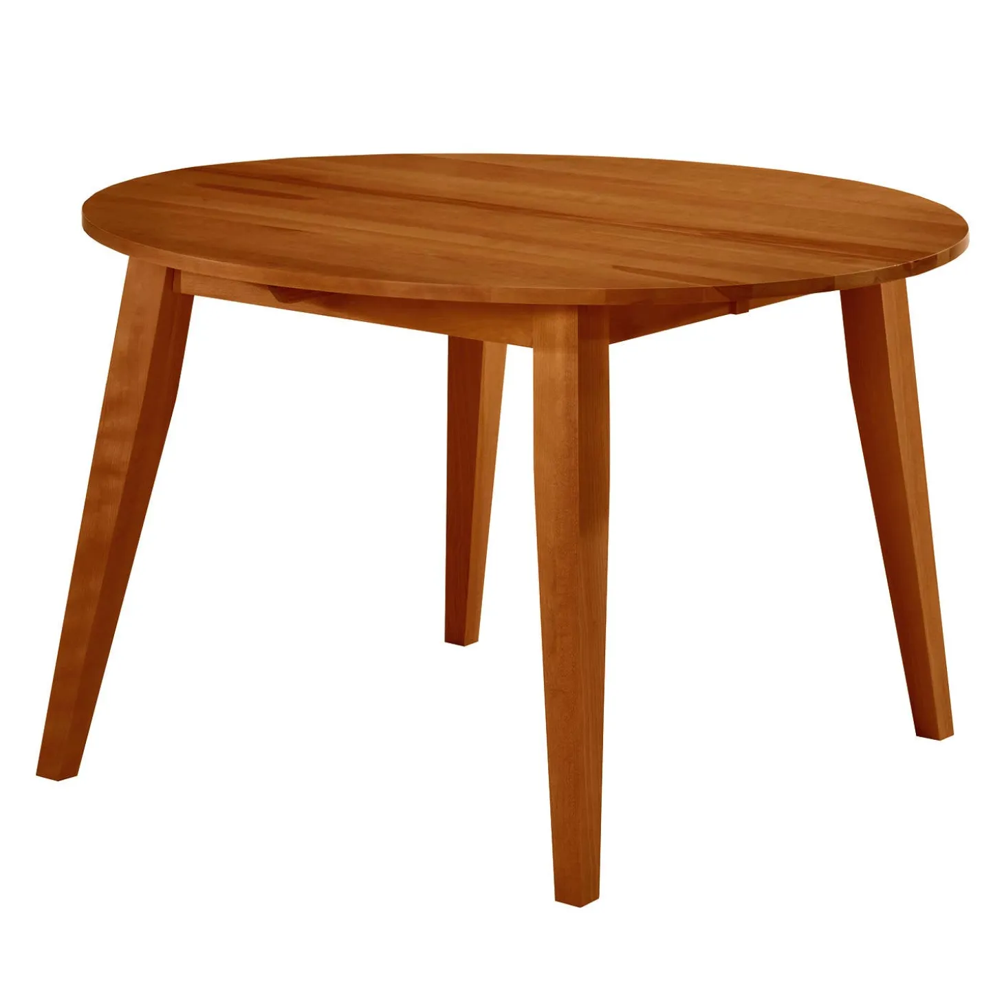 Table à manger ronde extensible (48" à 66") avec 4 chaises - brun