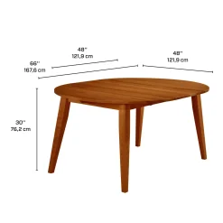 Table à manger ronde extensible (48
