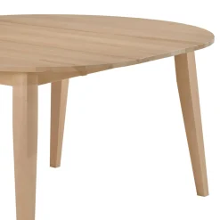 Table à manger ronde extensible en bois massif 48