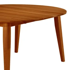 Table à manger ronde extensible en bois massif 48