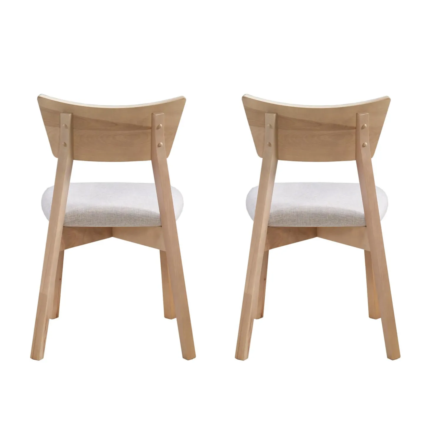 Table à manger ronde extensible (48" à 66") avec 4 chaises - grège
