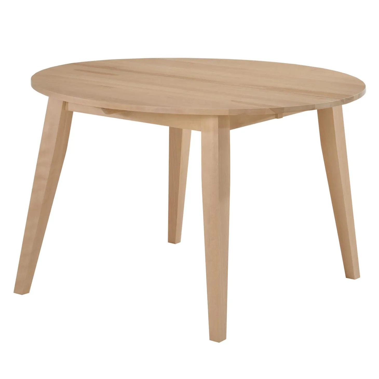 Table à manger ronde extensible (48" à 66") avec 4 chaises - grège